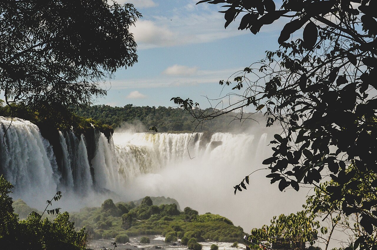 Cataratas do Iguaçu vistas do lado brasileiro, em Foz do Iguaçu